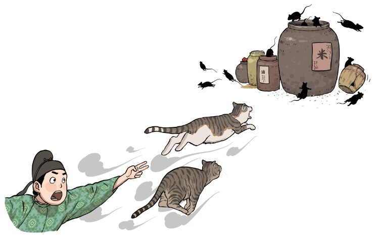 商稿黔之驴插图局部