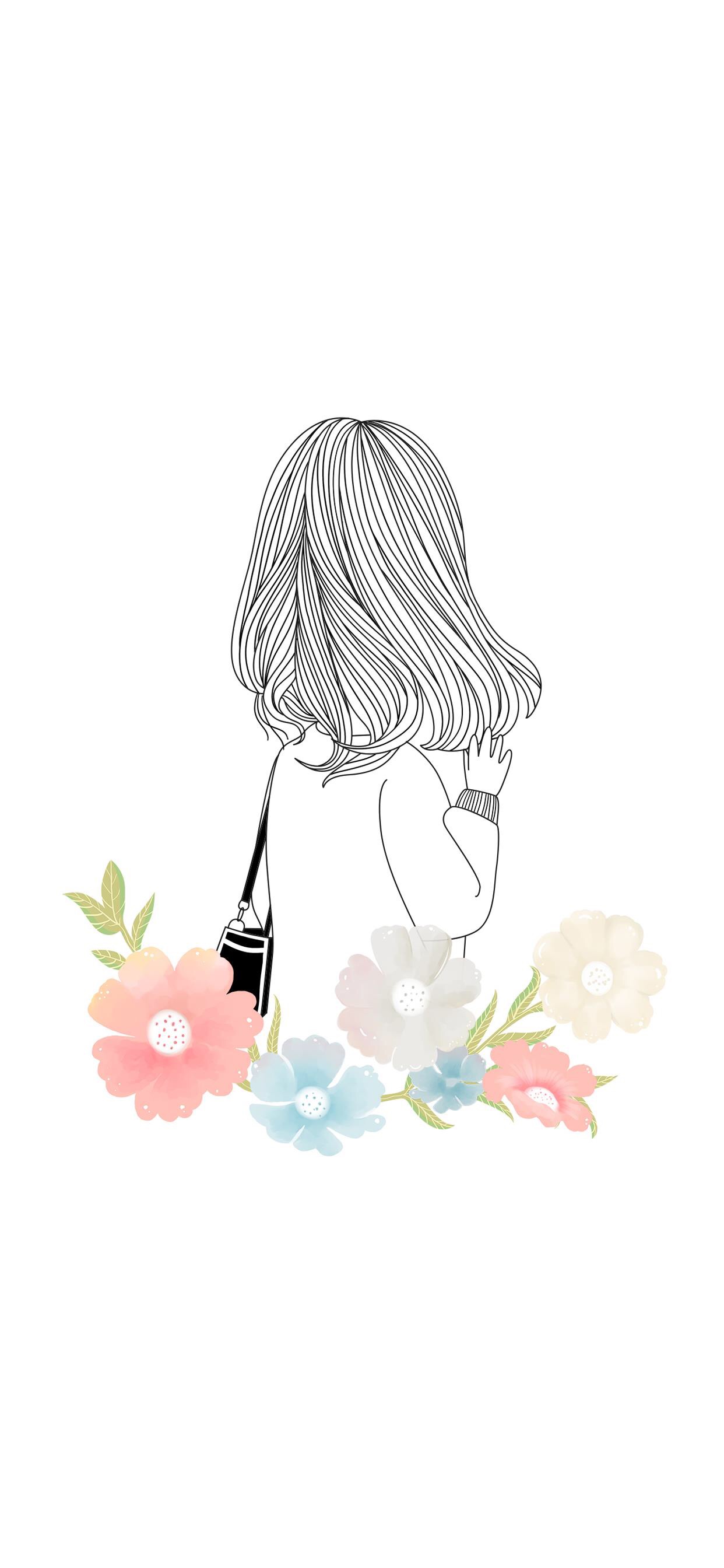 女生壁纸 女生头像 平铺,小清新简约壁纸 高清无水印壁纸 - 即刻app